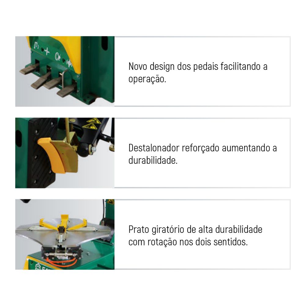 Desmontadora de Pneus Com Coluna Articulada Linha Leve/Médio SATA - Image 3